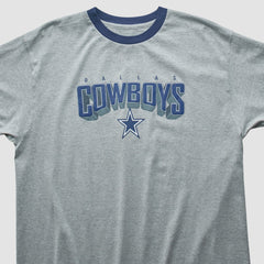 Dallas Cowboys Reebok 2000s T-shirt Heather Gray Vintage - Fanatics