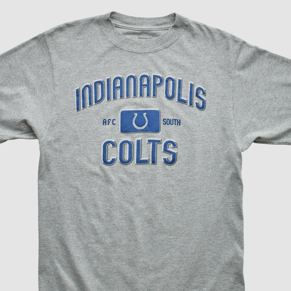 Indianapolis Colts Reebok 2000s T-shirt Heather Gray Vintage - Fanatics