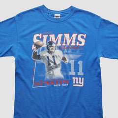 Phil Simms NFL 2000s T-shirt Blue Vintage - Fanatics