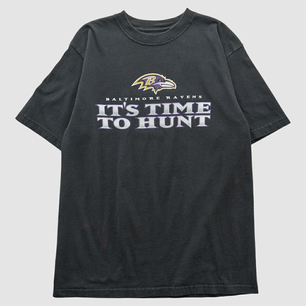 Baltimore Ravens Reebok 2000s T-shirt Black Vintage - Fanatics