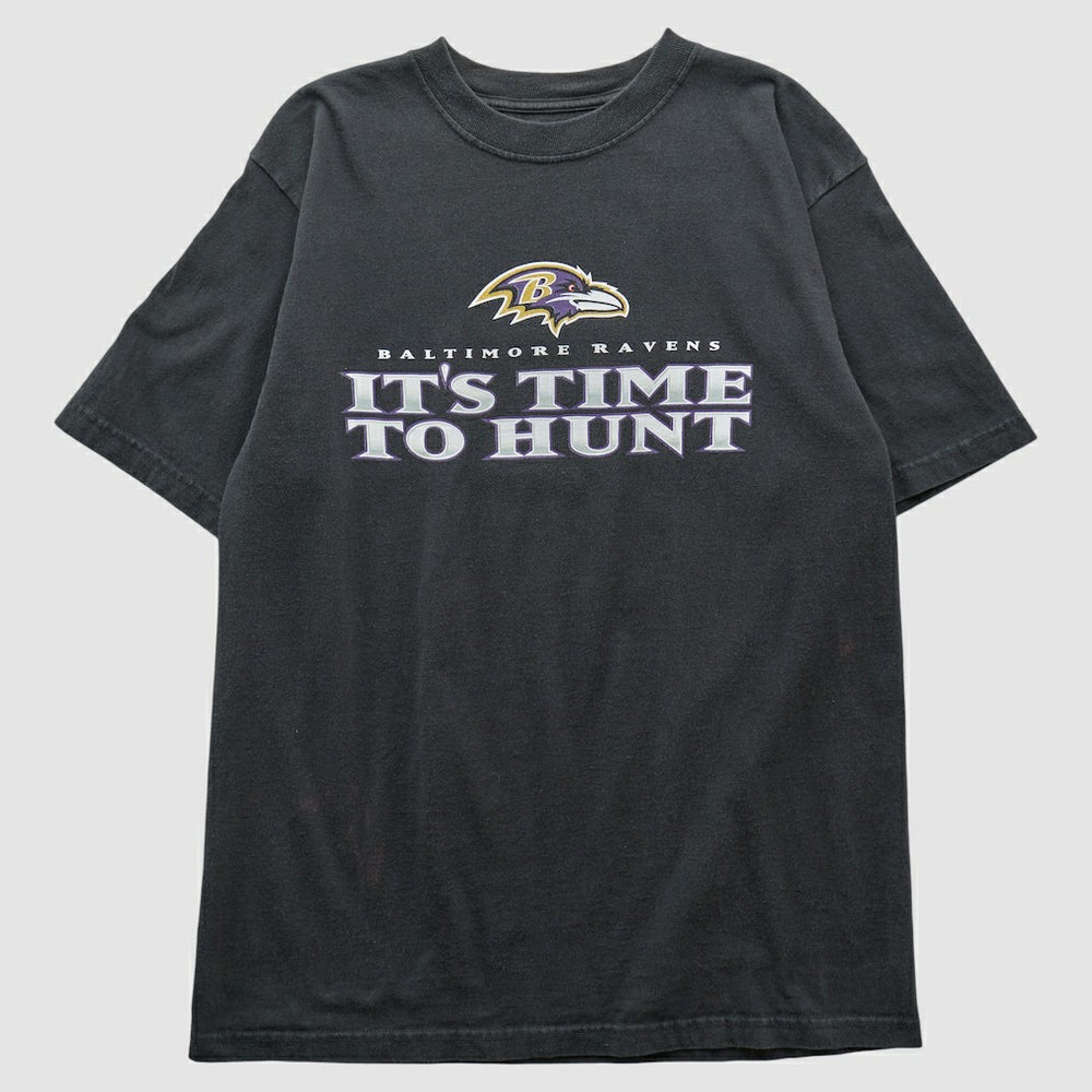 Baltimore Ravens Reebok 2000s T-shirt Black Vintage - Fanatics