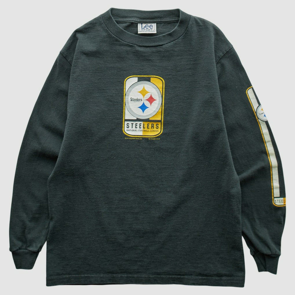 Pittsburgh Steelers Lee Apparel 2001 Long Sleeve T-shirt Charcoal Vintage - Fanatics