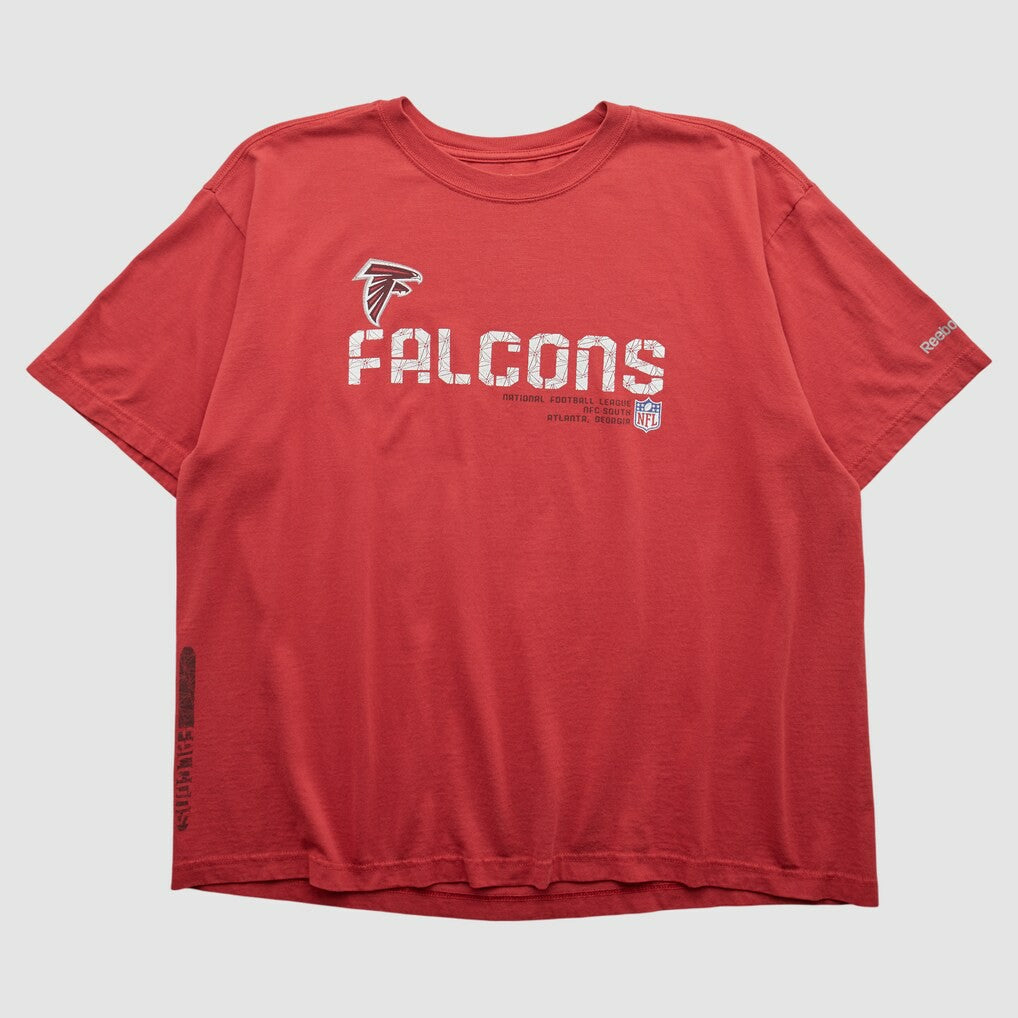 Atlanta Falcons Reebok 2000s T-shirt Red Vintage - Fanatics