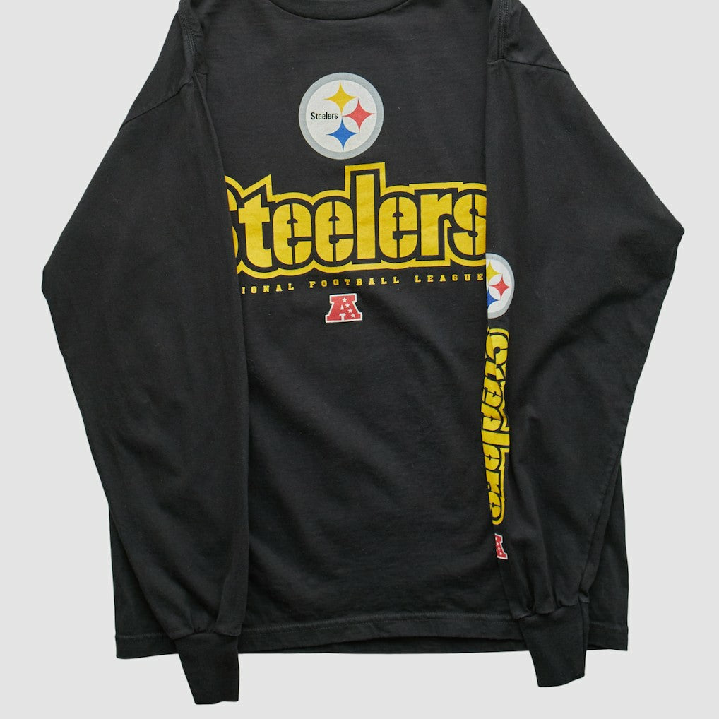 Pittsburgh Steelers NFL 2000s Long Sleeve T-shirt Black Vintage - Fanatics