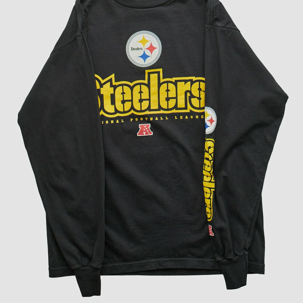 Pittsburgh Steelers NFL 2000s Long Sleeve T-shirt Black Vintage - Fanatics
