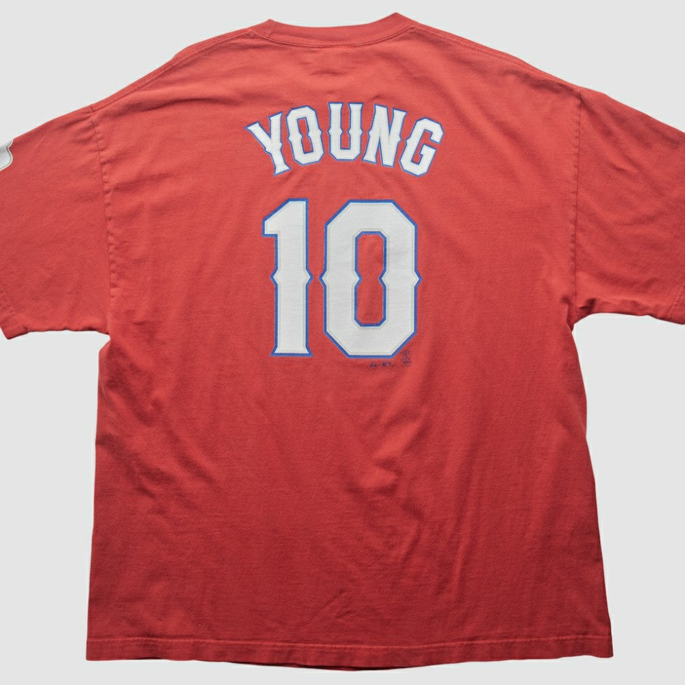 Texas Rangers Majestic 2000s T-shirt On Sale