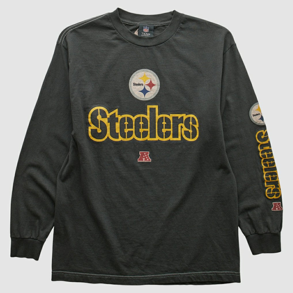 Pittsburgh Steelers NFL 2010s Long Sleeve T-shirt Black Vintage - Fanatics