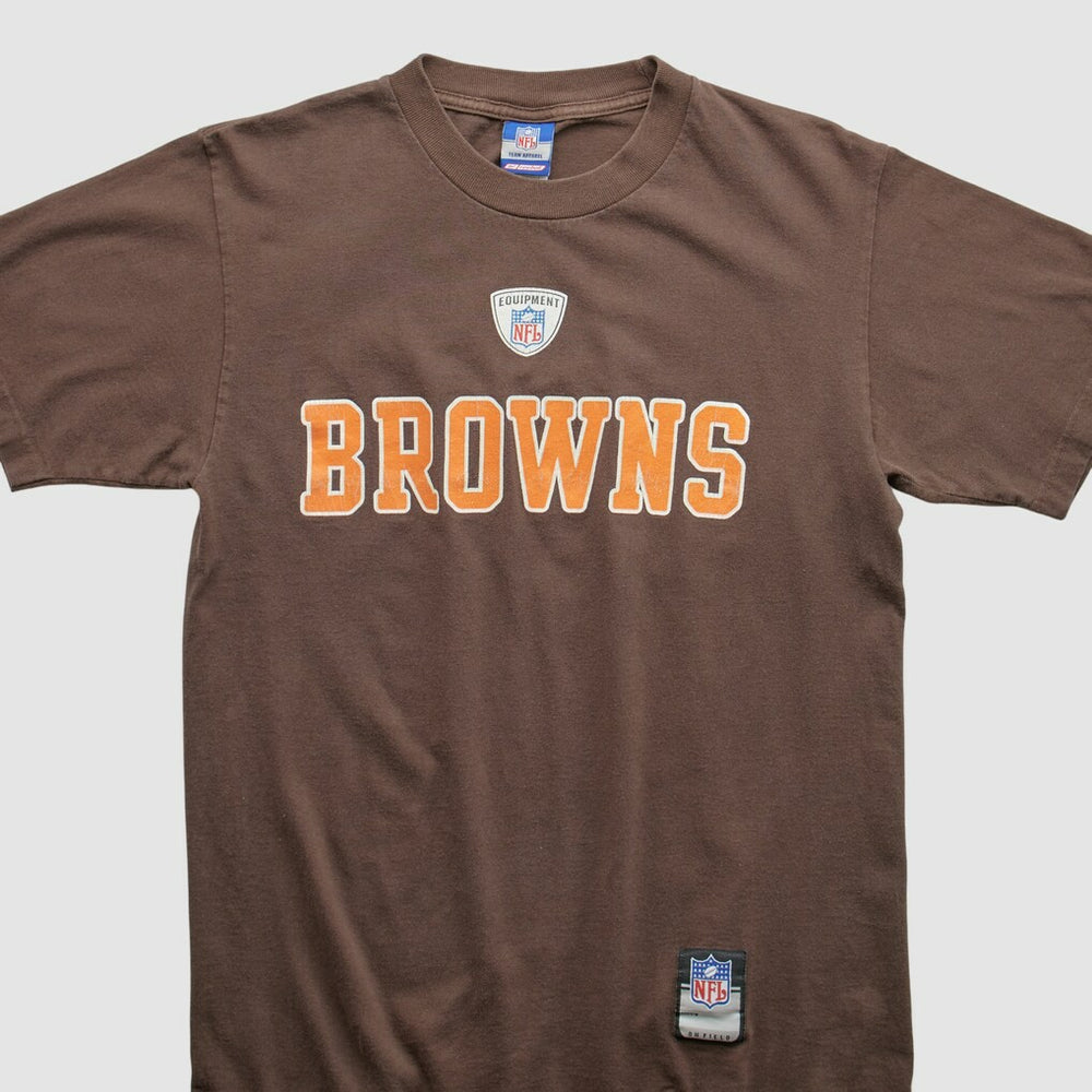 Cleveland Browns Reebok 2000s T-shirt Brown Vintage - Fanatics