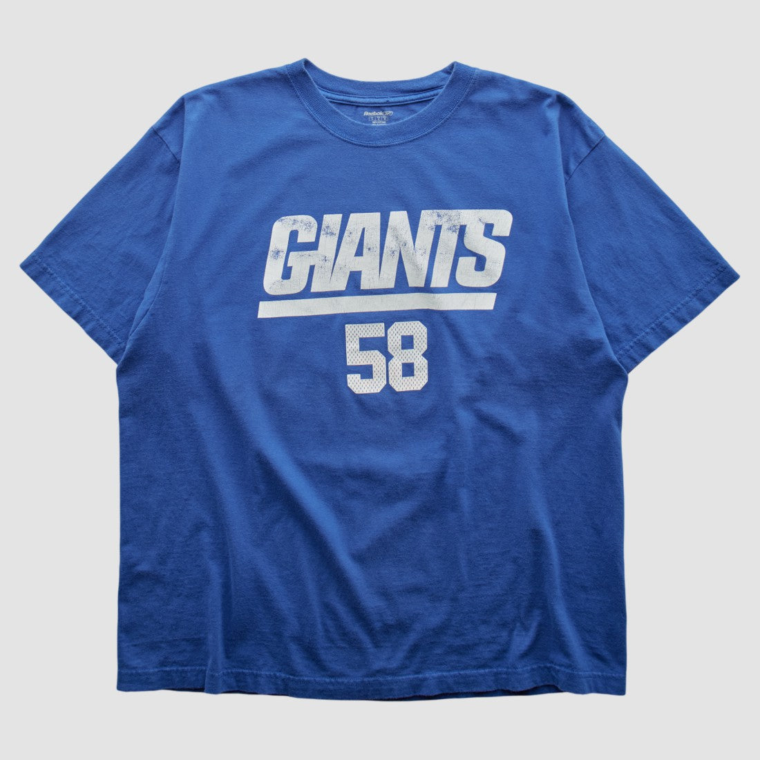 New York Giants Reebok 2000s T-shirt Blue Vintage - Fanatics