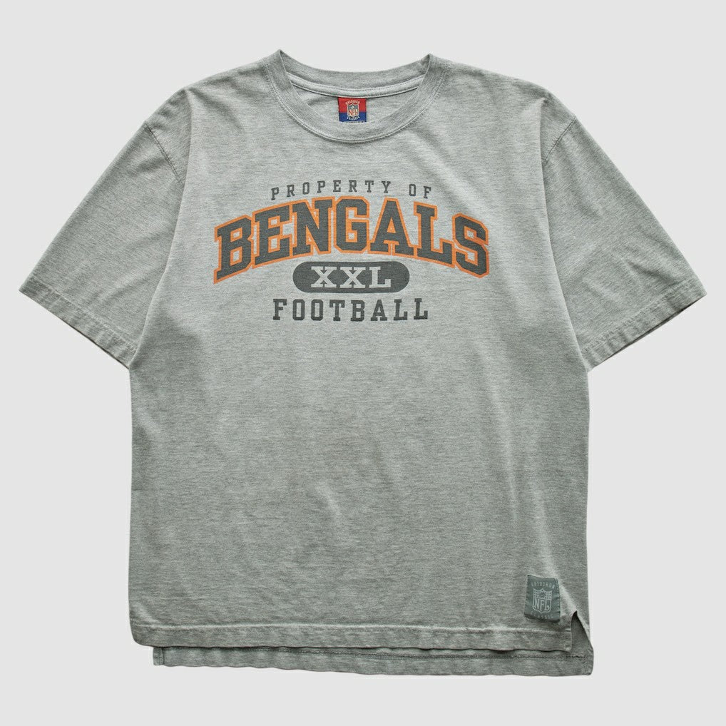 Cincinnati Bengals Reebok 2000s T-shirt Heather Gray Vintage - Fanatics