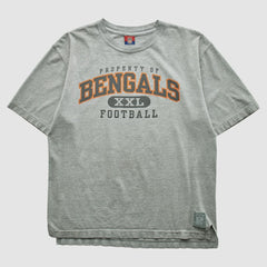 Cincinnati Bengals Reebok 2000s T-shirt Heather Gray Vintage - Fanatics