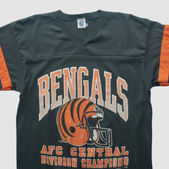 Cincinnati Bengals Logo 7 90s T-shirt Black Vintage - Fanatics