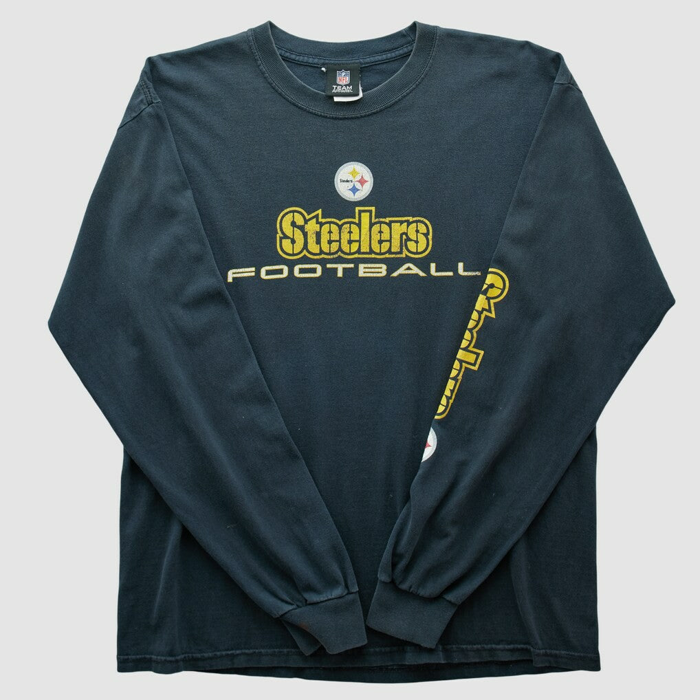 Pittsburgh Steelers Team Edition Apparel 2010s Long Sleeve T-shirt Black Vintage - Fanatics