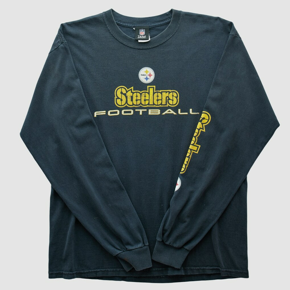 Pittsburgh Steelers Team Edition Apparel 2010s Long Sleeve T-shirt Black Vintage - Fanatics