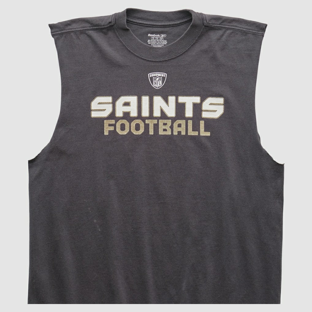 New Orleans Saints Reebok 2000s Tank Black Vintage - Fanatics