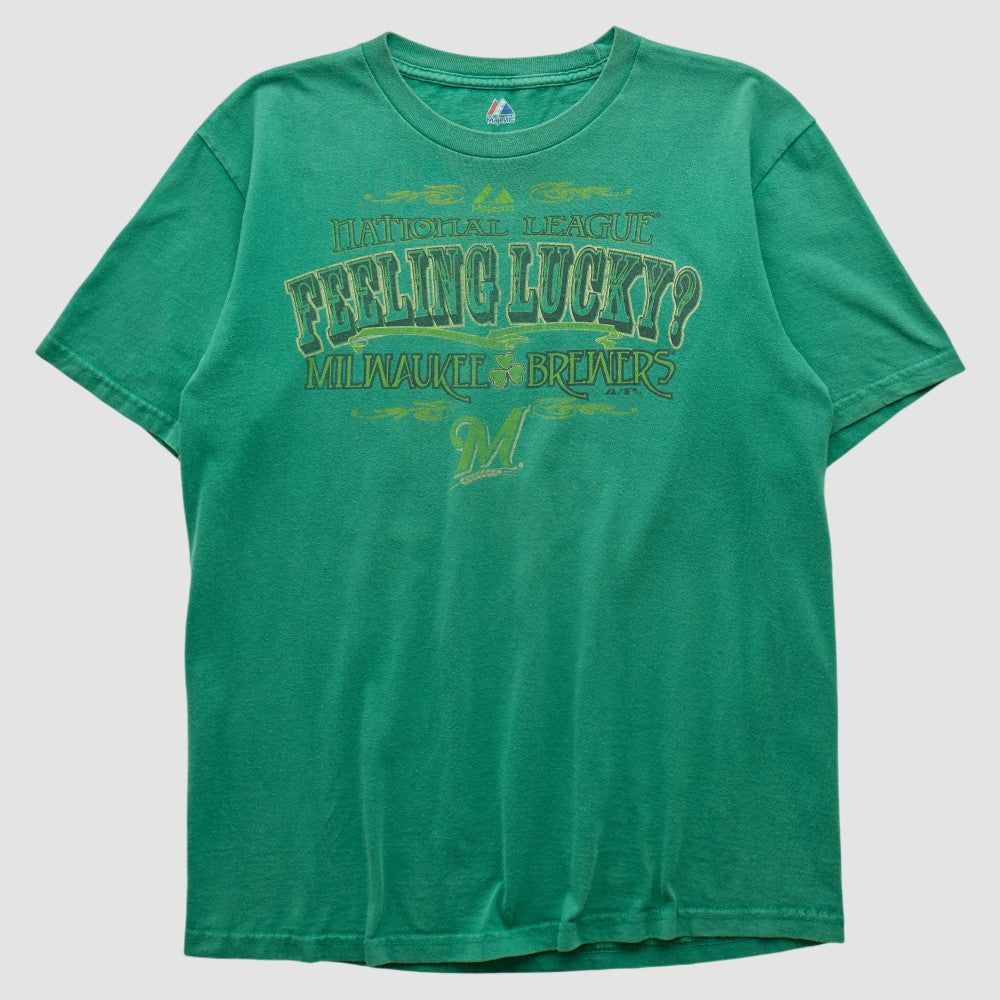 Milwaukee Brewers Majestic 2000s T-shirt discount