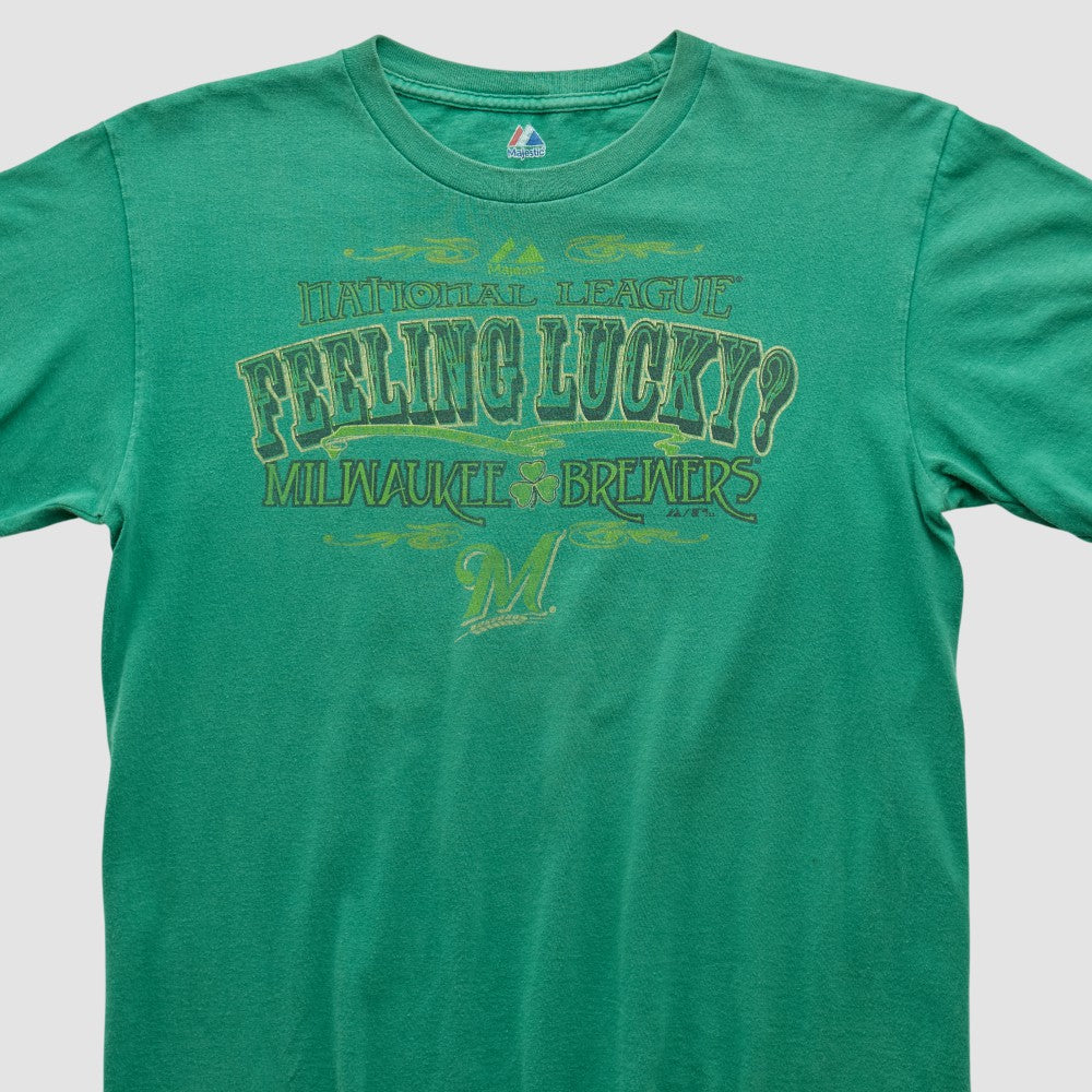 Milwaukee Brewers Majestic 2000s T-shirt discount