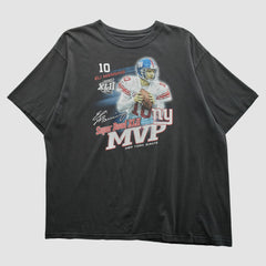 Superbowl XLII MVP Reebok 2008 T-shirt Black Vintage - Fanatics