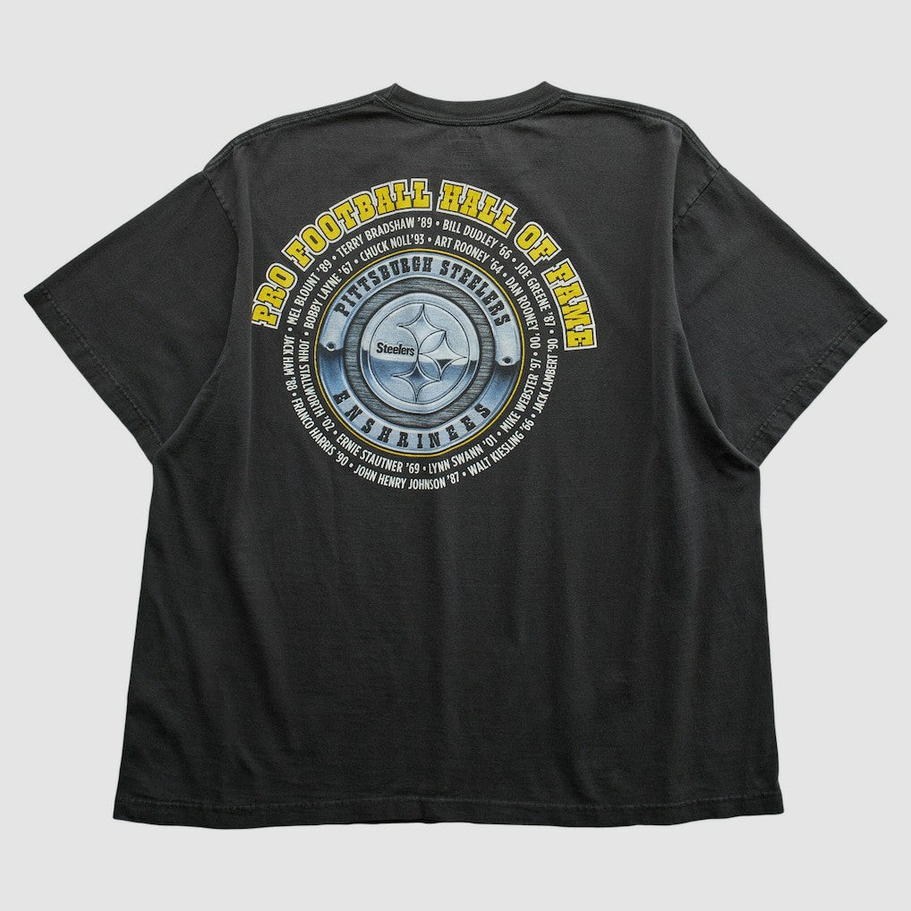 Pittsburgh Steelers Reebok 2000s T-shirt Black Vintage - Fanatics
