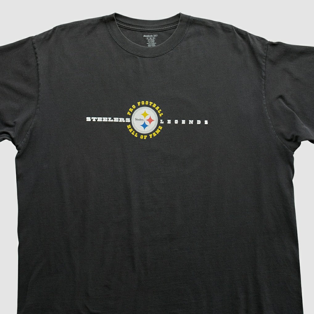 Pittsburgh Steelers Reebok 2000s T-shirt Black Vintage - Fanatics