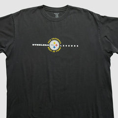 Pittsburgh Steelers Reebok 2000s T-shirt Black Vintage - Fanatics