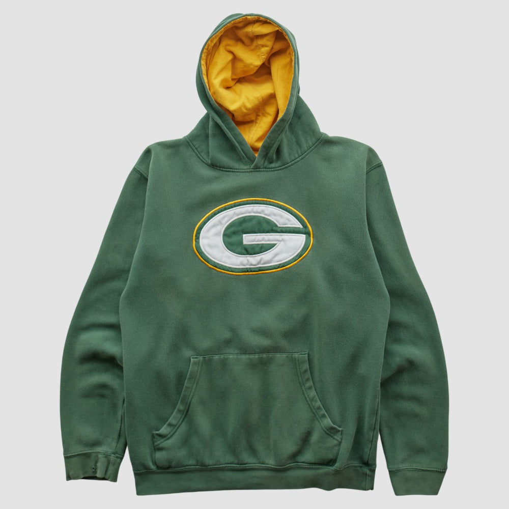 Green Bay Packers NFL 2000s Hooded Pullover Sweatshirt Green Vintage - Fanatics