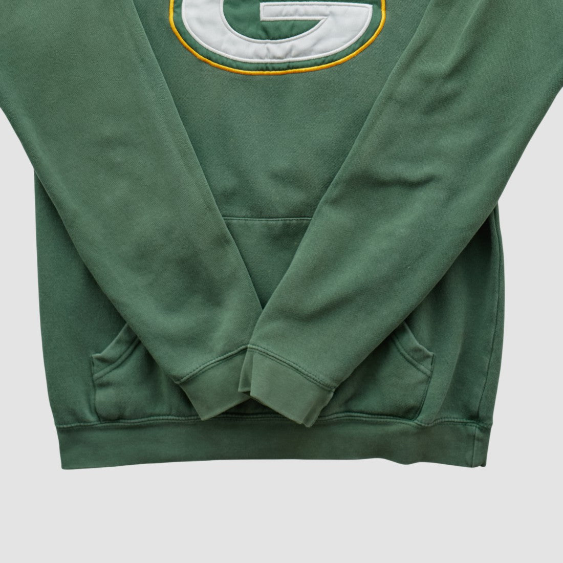 Green Bay Packers NFL 2000s Hooded Pullover Sweatshirt Green Vintage - Fanatics