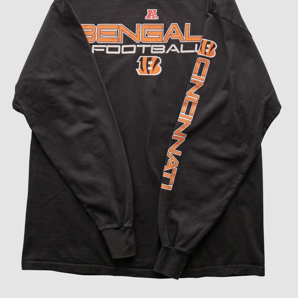 Cincinnati Bengals NFL 2000s Long Sleeve T-shirt Black Vintage - Fanatics