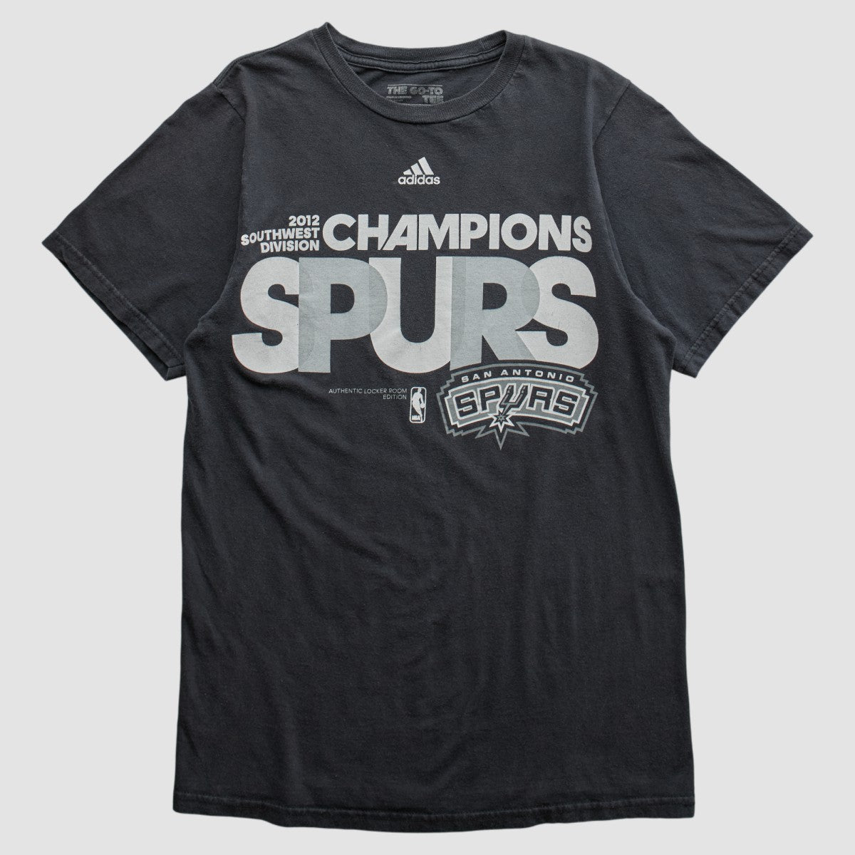 Adidas - San Antonio Spurs 2012 T-shirt - Black Vintage