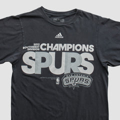 Adidas - San Antonio Spurs 2012 T-shirt - Black Vintage