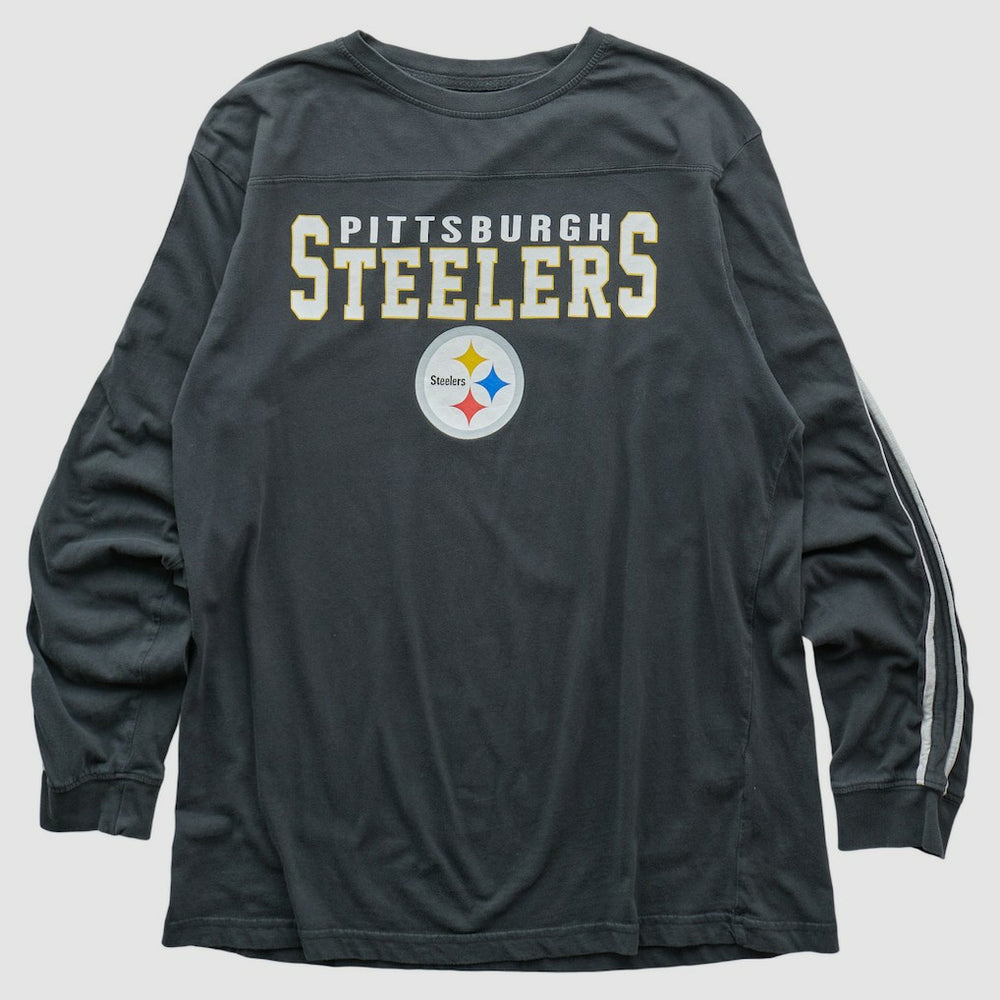 Pittsburgh Steelers Team Edition Apparel 2000s Long Sleeve T-shirt Charcoal Vintage - Fanatics