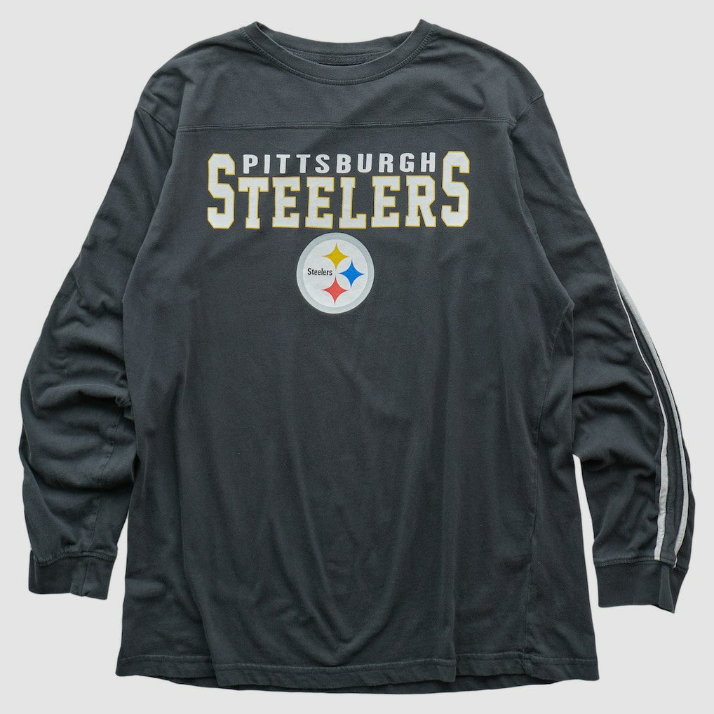 Pittsburgh Steelers Team Edition Apparel 2000s Long Sleeve T-shirt Charcoal Vintage - Fanatics