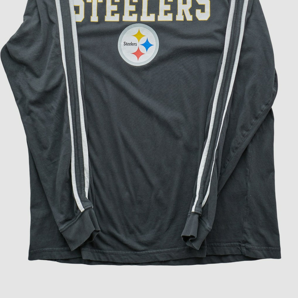 Pittsburgh Steelers Team Edition Apparel 2000s Long Sleeve T-shirt Charcoal Vintage - Fanatics
