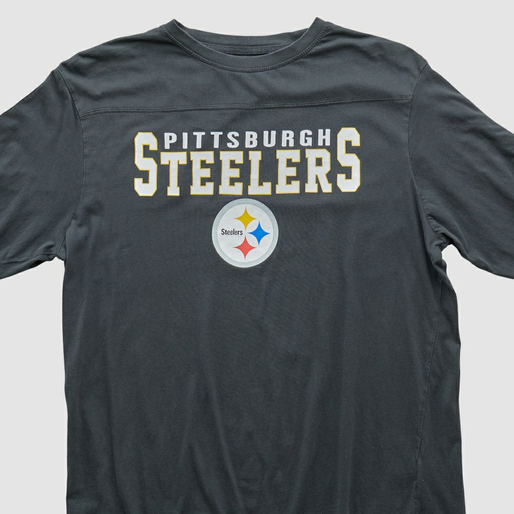 Pittsburgh Steelers Team Edition Apparel 2000s Long Sleeve T-shirt Charcoal Vintage - Fanatics