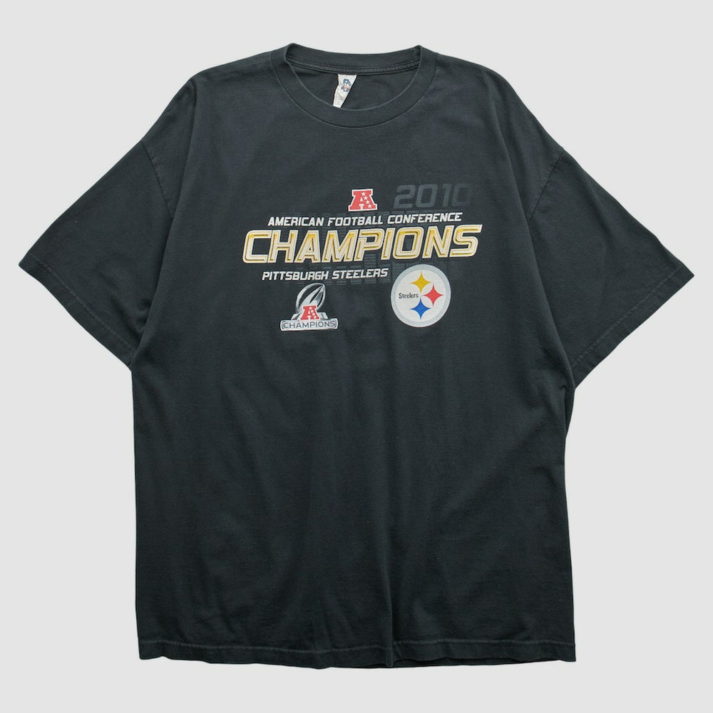 Pittsburgh Steelers Alstyle 2010 T-shirt Black Vintage - Fanatics