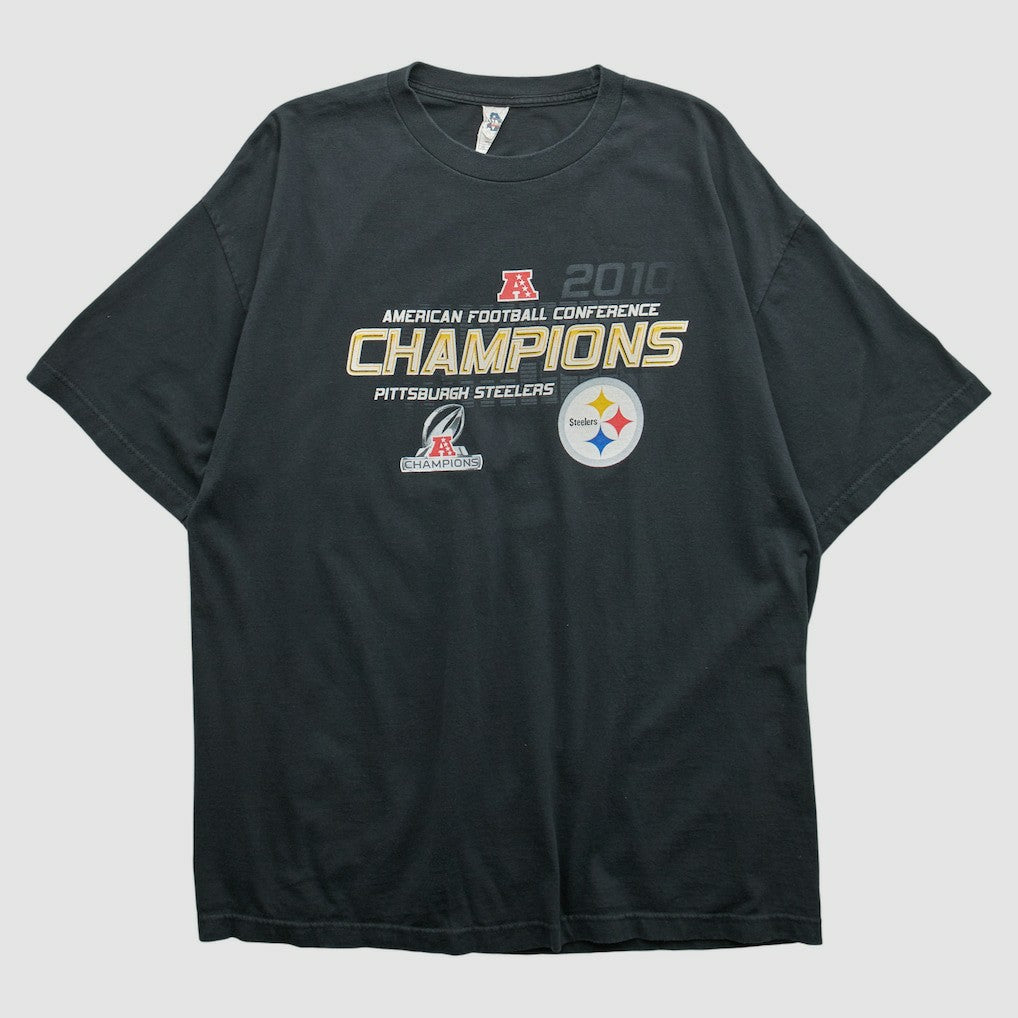 Pittsburgh Steelers Alstyle 2010 T-shirt Black Vintage - Fanatics