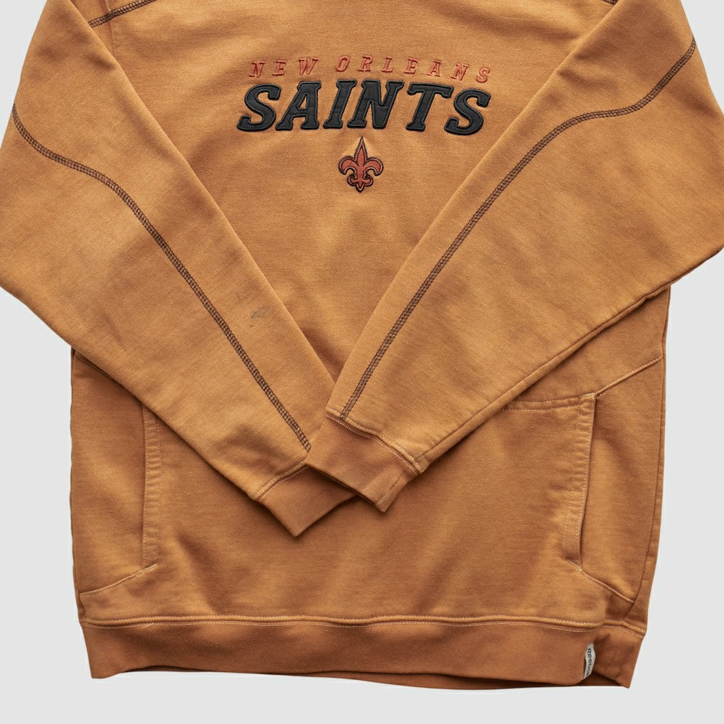 New Orleans Saints 2000s Hooded Pullover Sweatshirt Tan Vintage - Fanatics