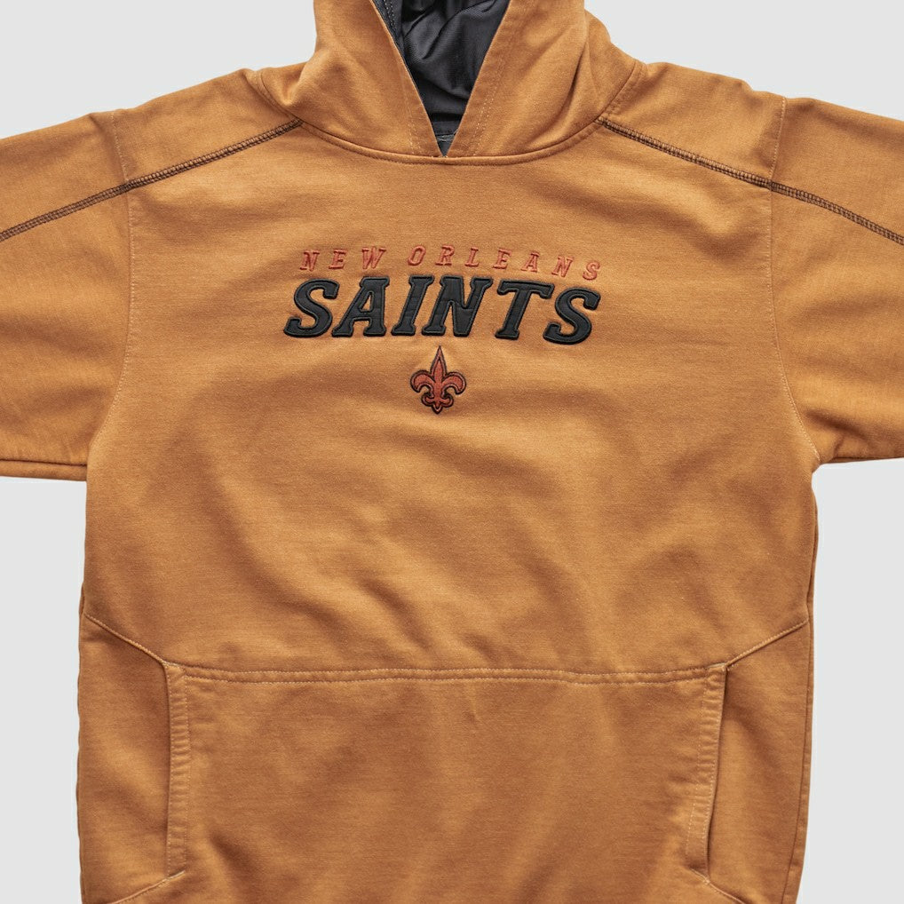 New Orleans Saints 2000s Hooded Pullover Sweatshirt Tan Vintage - Fanatics