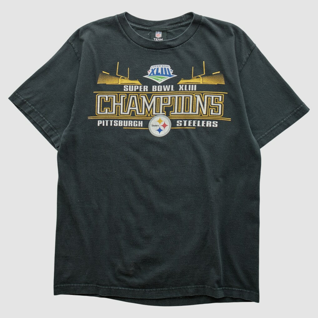 Pittsburgh Steelers NFL 2009 T-shirt Black Vintage - Fanatics