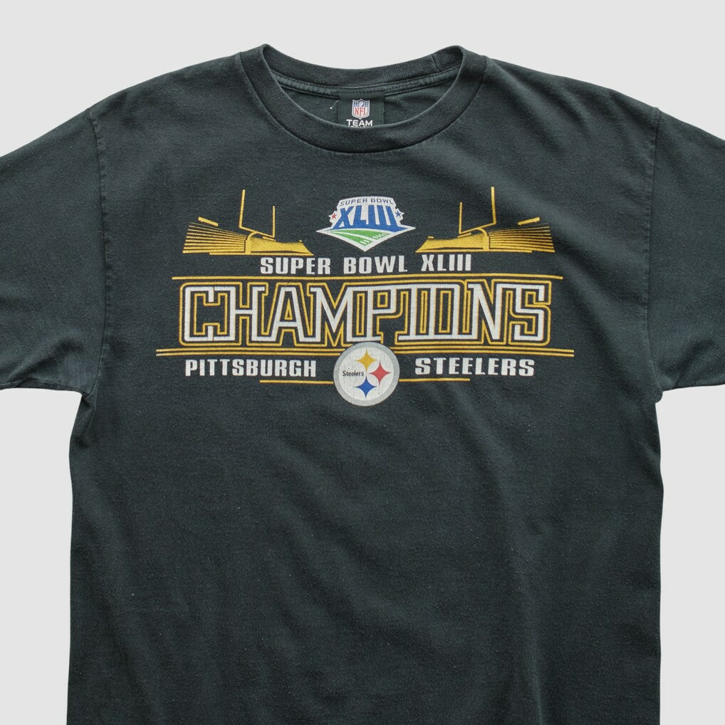 Pittsburgh Steelers NFL 2009 T-shirt Black Vintage - Fanatics