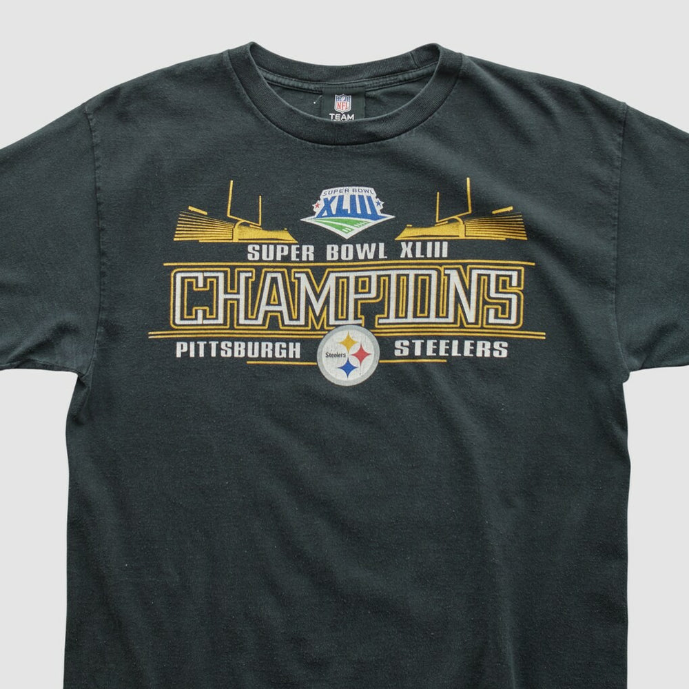Pittsburgh Steelers NFL 2009 T-shirt Black Vintage - Fanatics