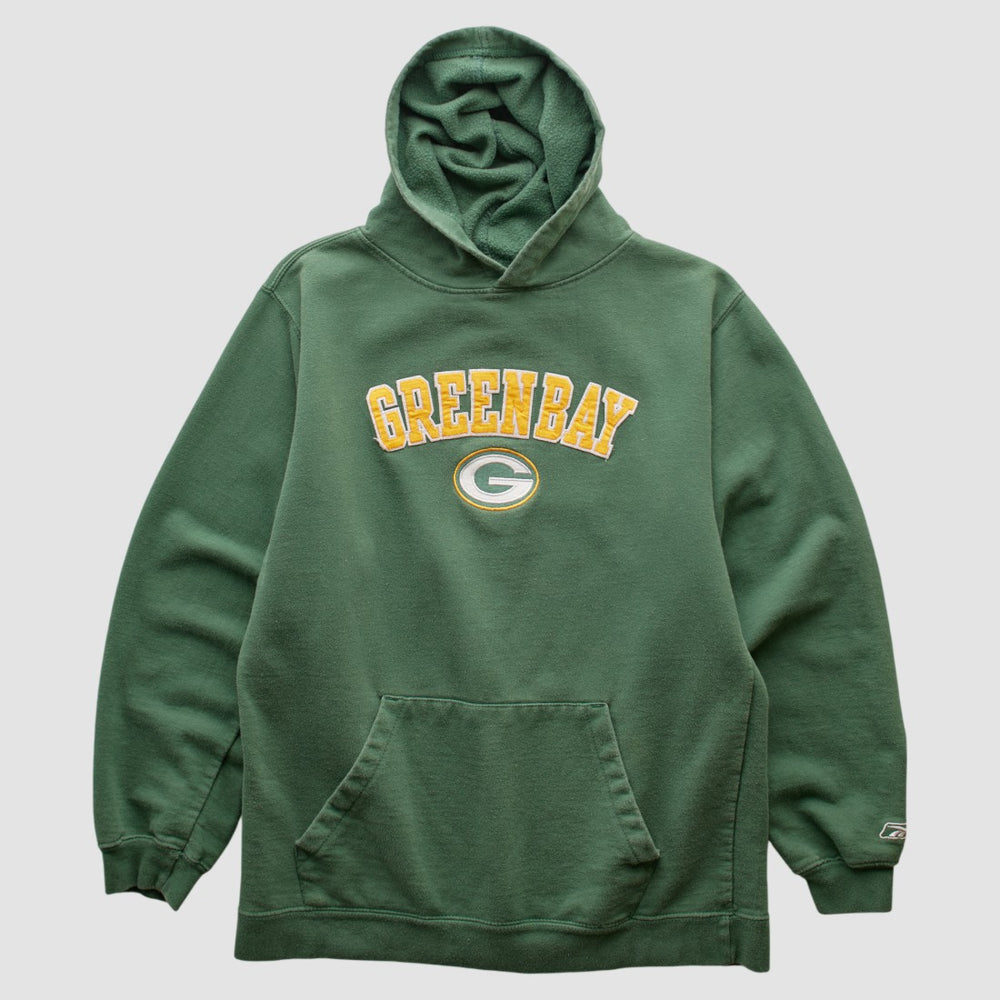 Green Bay Packers Team Edition Apparel 2000s Hooded Pullover Sweatshirt Green Vintage - Fanatics