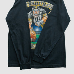 Pittsburgh Steelers NFL 2000s Long Sleeve T-shirt Black Vintage - Fanatics
