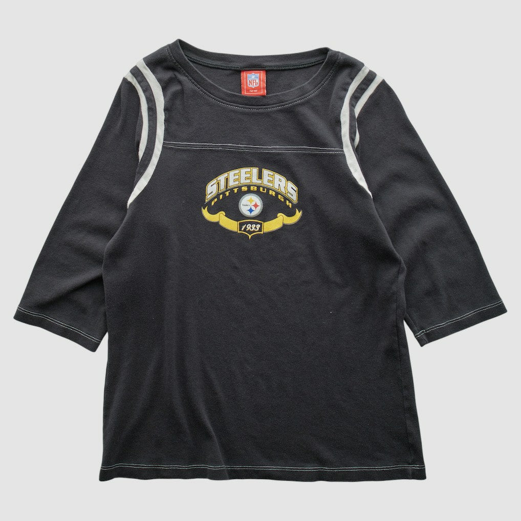 Pittsburgh Steelers NFL 2000s T-shirt Black Vintage - Fanatics