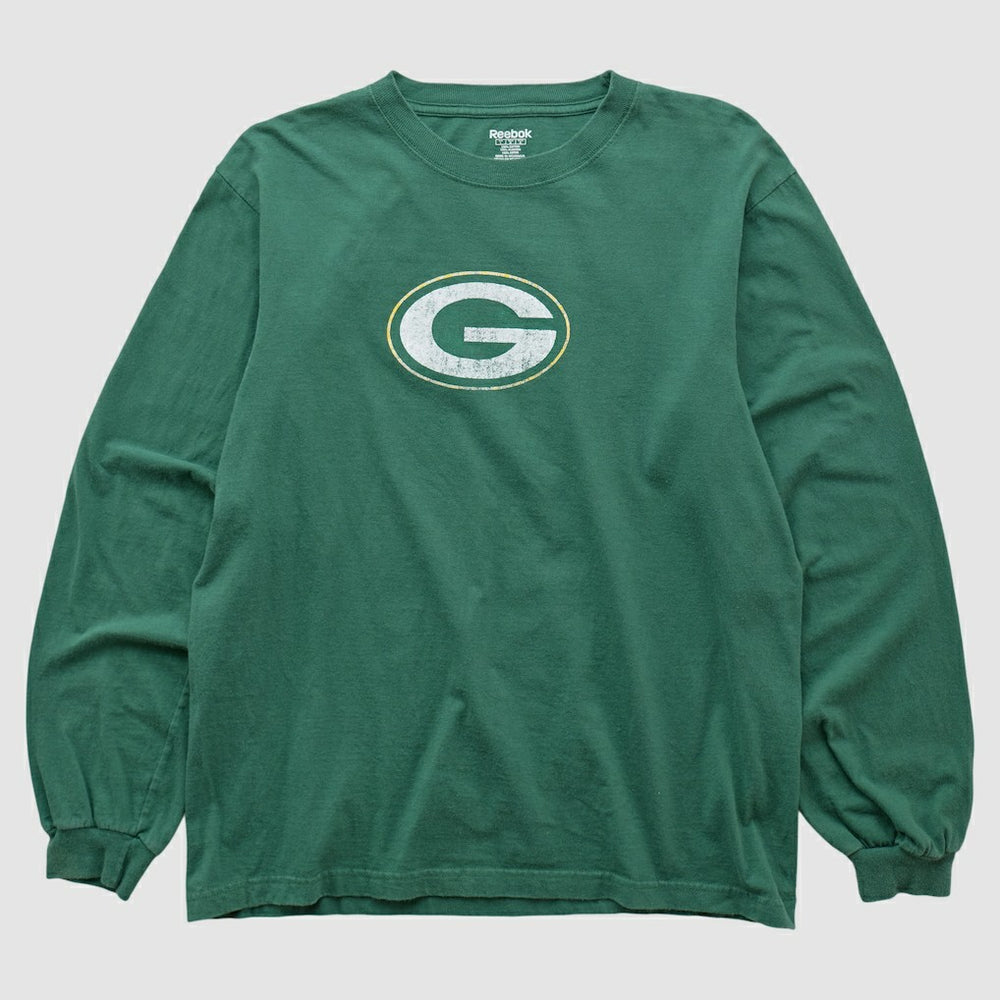 Green Bay Packers Reebok 2000s Long Sleeve T-shirt Green Vintage - Fanatics