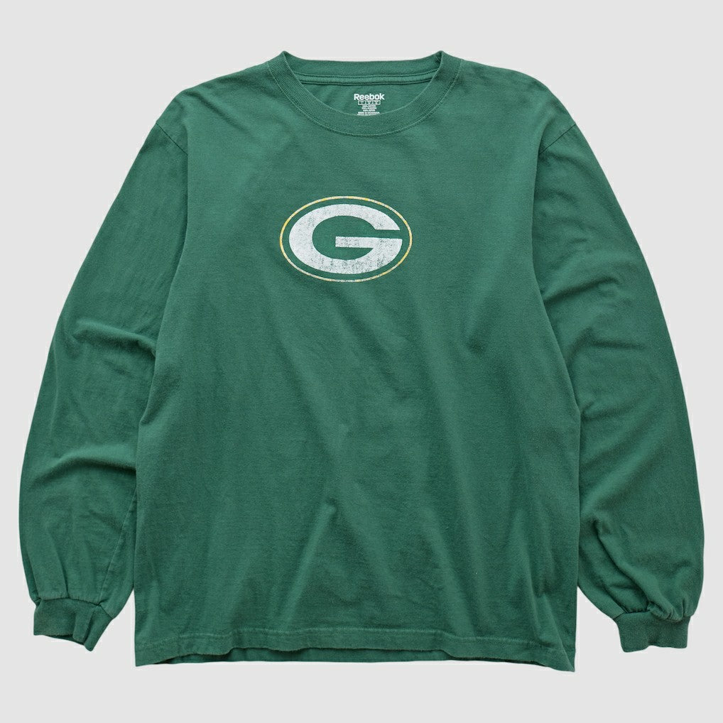 Green Bay Packers Reebok 2000s Long Sleeve T-shirt Green Vintage - Fanatics