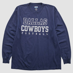 Dallas Cowboys Reebok 2000s Long Sleeve T-shirt Navy Vintage - Fanatics