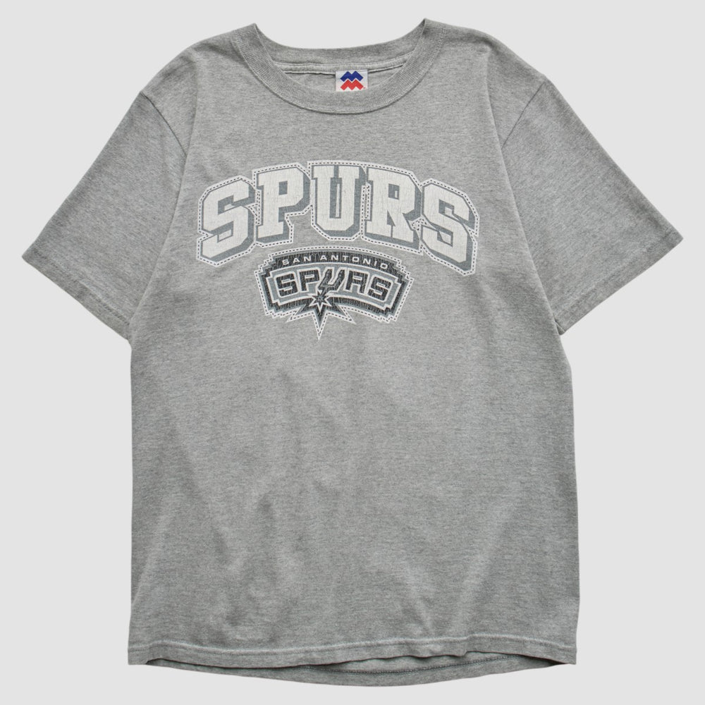 Vintage - San Antonio Spurs Majestic 2000s T-shirt - Heather Gray Vintage