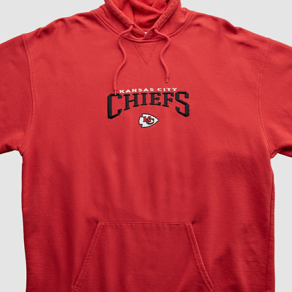 Kansas City Chiefs NFL 2000s Hooded Pullover Sweatshirt Red Vintage - Fanatics