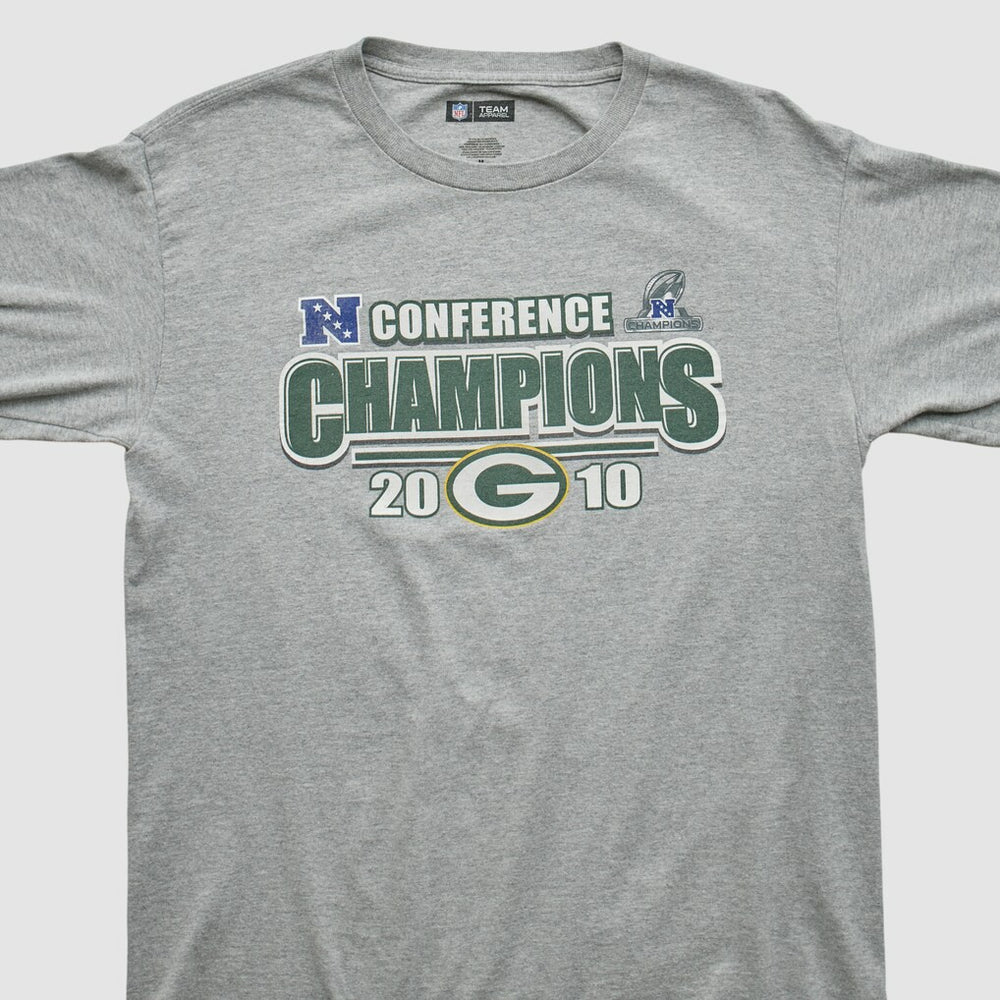 Green Bay Packers NFL 2010 Long Sleeve T-shirt Heather Gray Vintage - Fanatics
